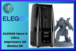 ELEGOO Mars 4 Ultra Impresora 3D Resina 9K